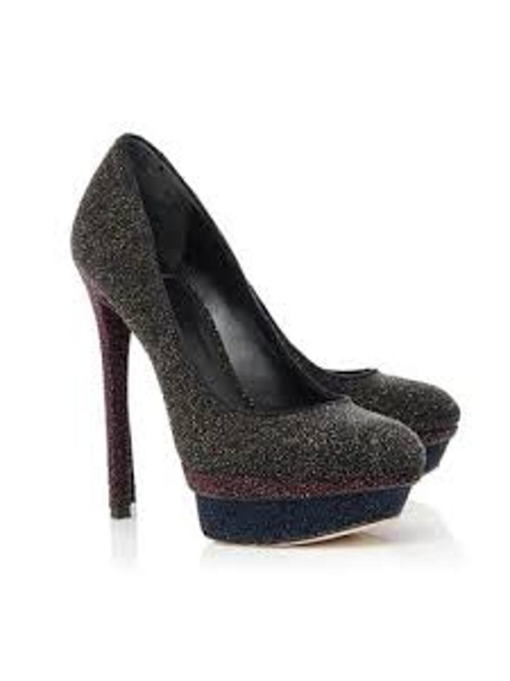 BRIAN ATWOOD Fontanne Glitter Heels Platform Pumps Size 7 Shoes SEXY PARTY